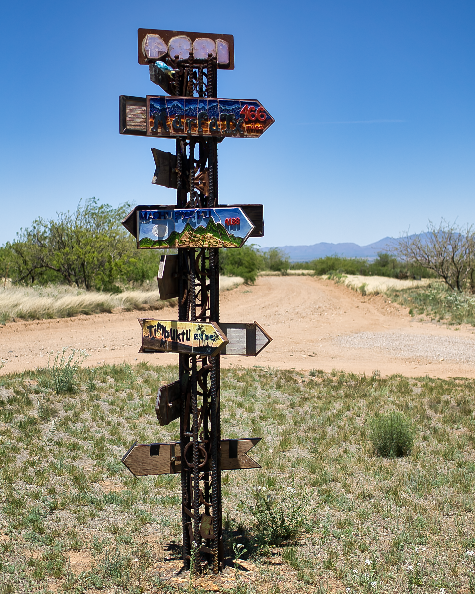 Street signs in New Mexico.